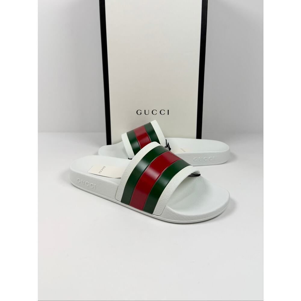 Size 9.5US - Gucci Pursuit Web Sandals NEW - Picture 2 of 9